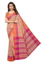 Vamika Cream Cotton Silk Weaving Saree | Grocsy