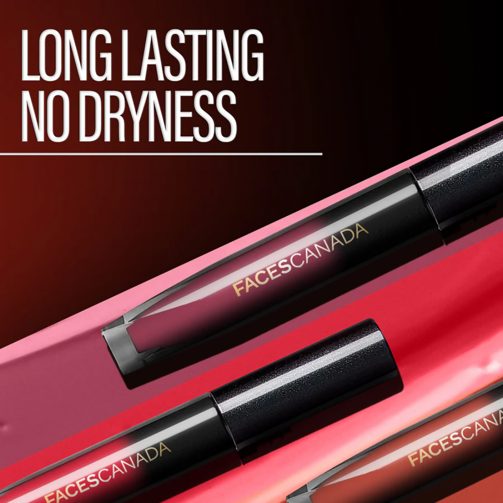 Faces Canada Comfy Silk Liquid Lipstick - Achiever Red 09 | Grocsy