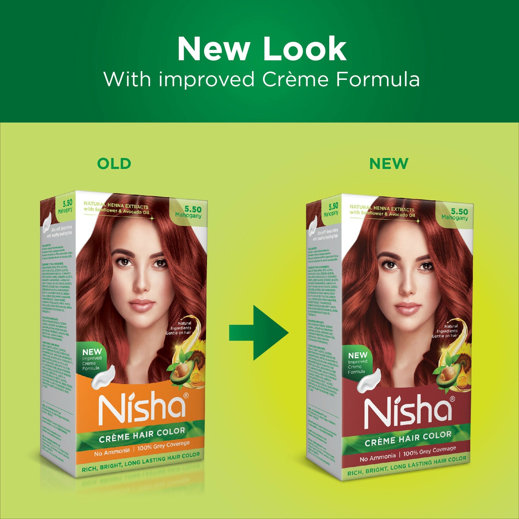 Nisha Creme Hair Color for Women - Mahogany | Grocsy