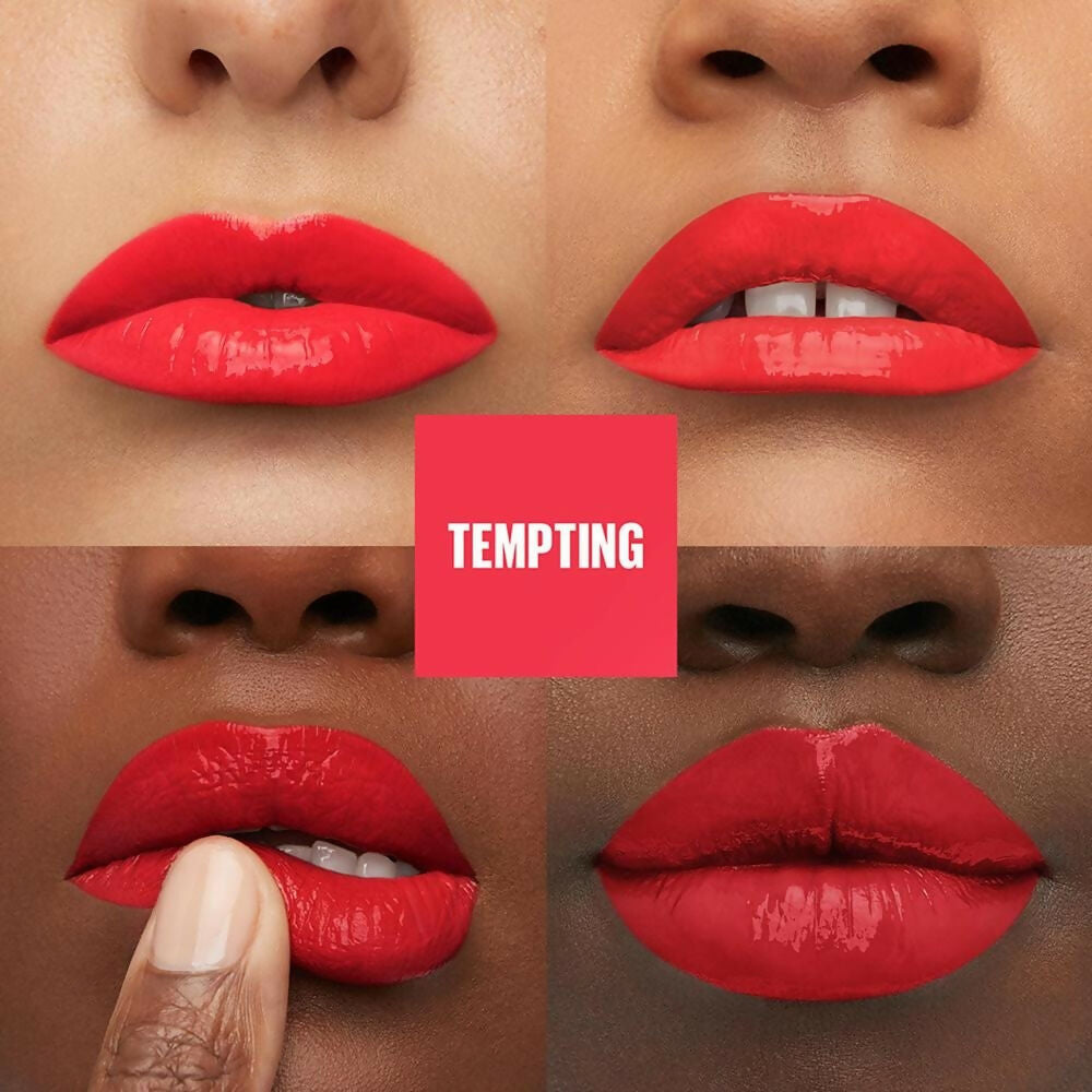 Maybelline New York Super Stay Vinyl Ink Liquid Lipstick, Instant Shine Lasts Up To 16H - Tempting | Grocsy