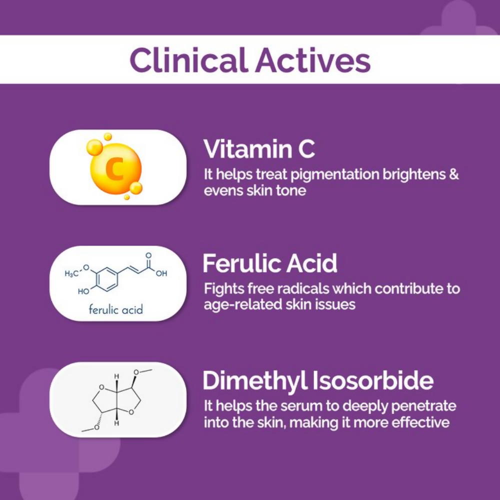 The Derma Co 5% Vitamin C Daily Face Serum With Ferulic Acid & Multivitamin | Grocsy