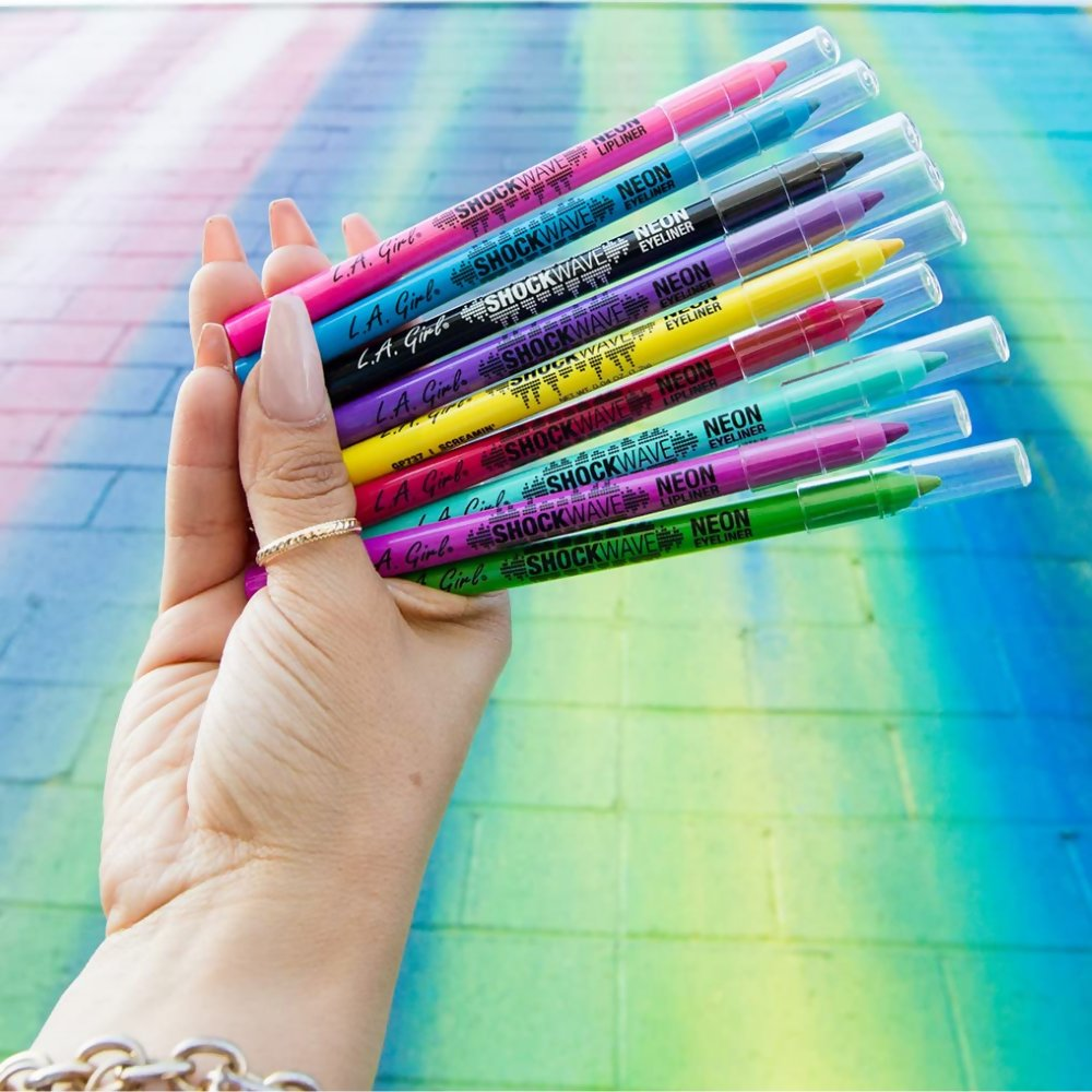 L.A Girl Shockwave Neon Eye Liner - Blackout Black | Grocsy