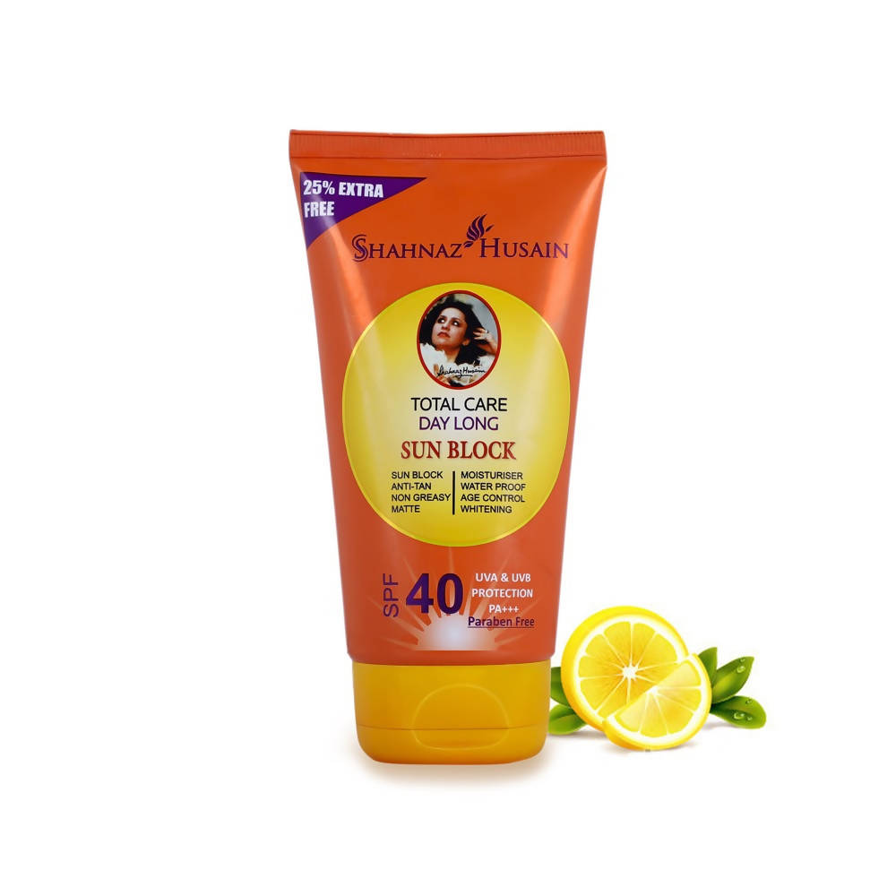 Shahnaz Husain Total Care Day Long Sun Block SPF-40 | Grocsy