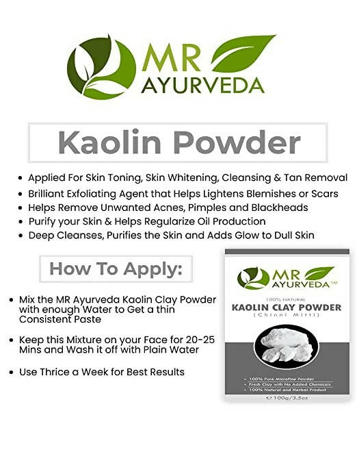 MR Ayurveda Kaolin Clay Powder | Grocsy