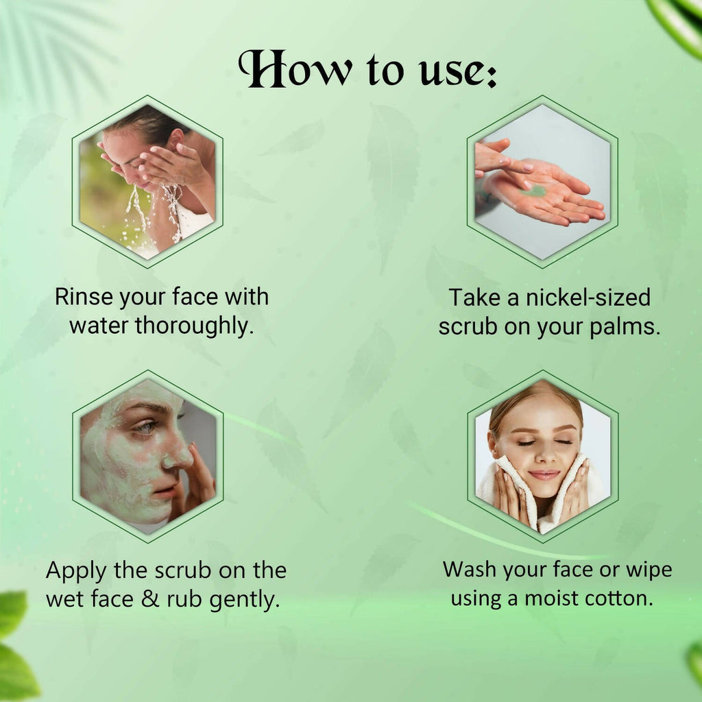 NutriGlow Neem & Tulsi Face Scrub | Grocsy