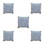 The Decor Nook Tulip Print With Grey Border Cushion Cover | Grocsy