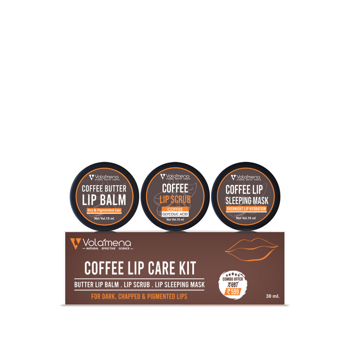Volamena Coffee Lip Care Kit | Grocsy