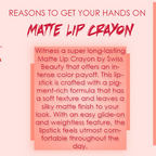 Ronzille Long Stay Matte Lip Crayon - Cherry Wood | Grocsy