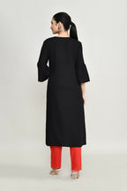 Joban Fashion Black Rayon Tunic | Grocsy