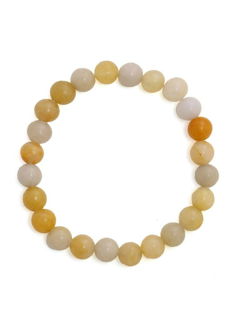 Yellow Aventurin Crystal Beads Bracelet - Ruby Raang | Grocsy