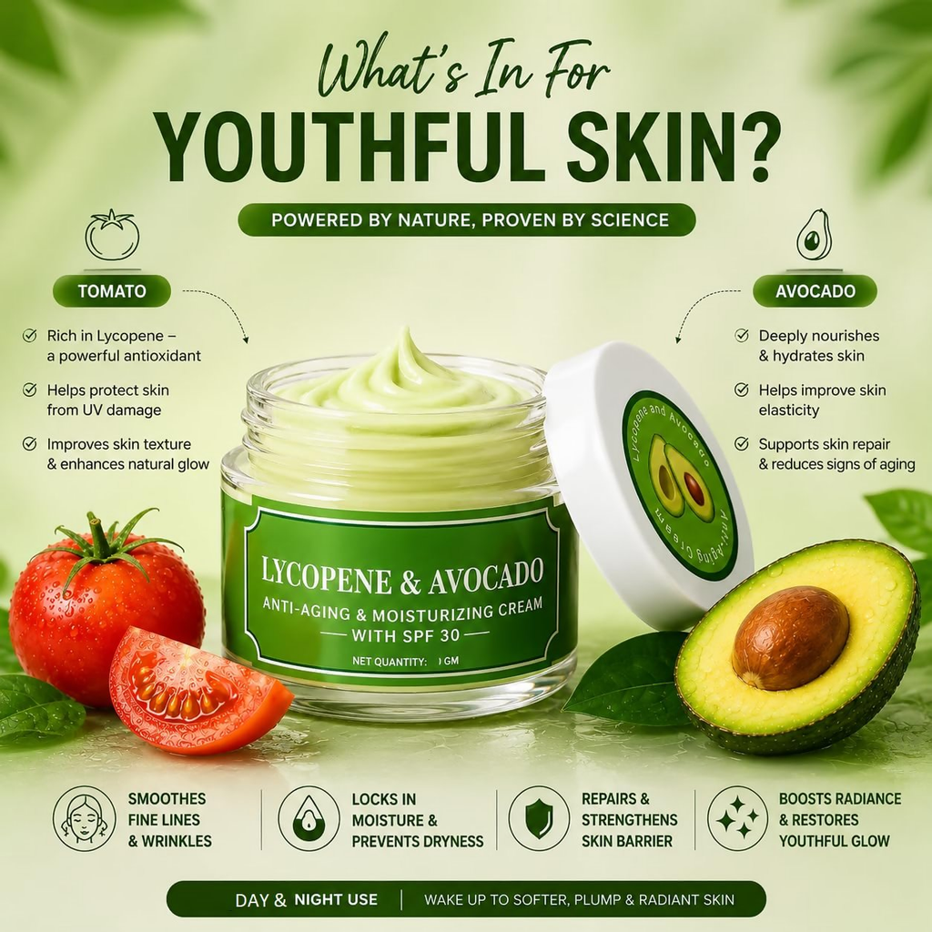 Milky Moon Lycopene & Avocado Anti-Aging & Moisturizing Cream with SPF 30 | Grocsy
