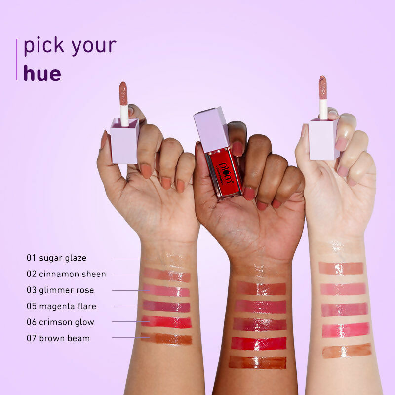 Plum Dermahues Serum Lip Gloss - 05 Magenta Flare | Grocsy