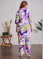 Prazu Fashion Multi Color Printed Cotton Reyon Festival Wear Co-Ord Set | Grocsy