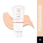 Colors Queen Very Me Peach Me Perfect Skin Glow Foundation - 02 Natural | Grocsy