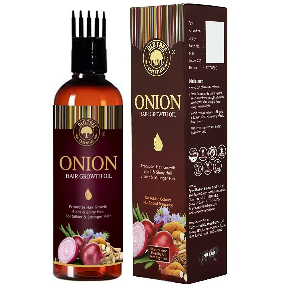 Old Tree Pure & Natural Onion Hair Oil | Grocsy