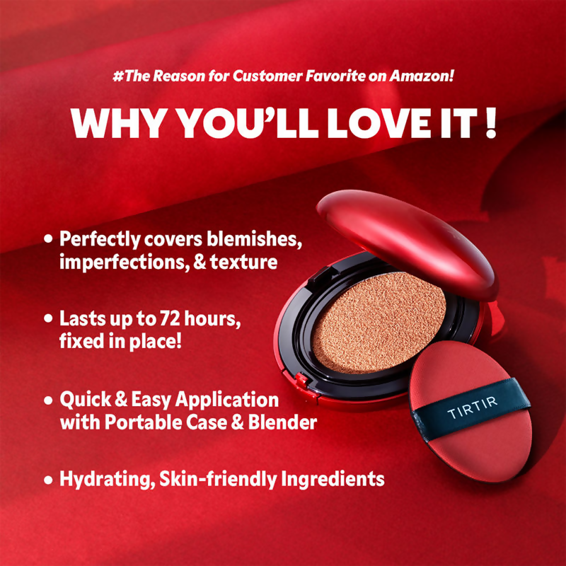 Tirtir Mask Fit Red Mini Cushion Foundation - 17C Porcelain | Grocsy