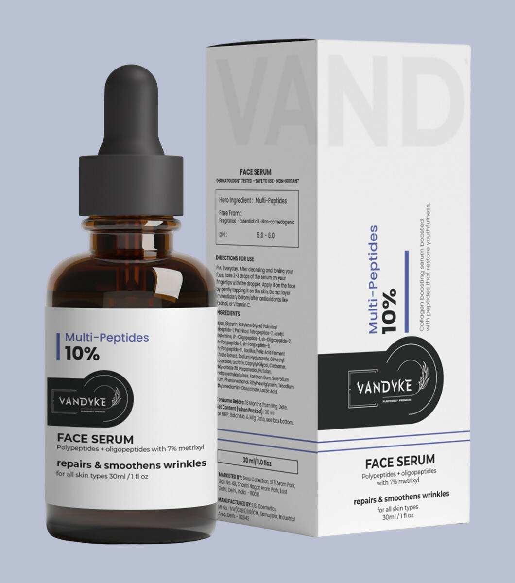 Vandyke Multi-Peptides 10% Face Serum | Grocsy