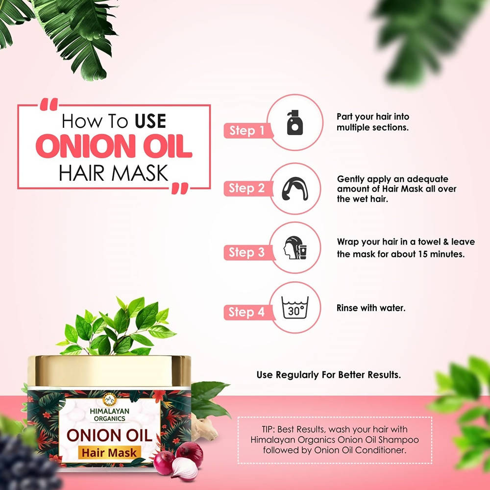 Himalayan Organics Onion Oil Hair Mask | Grocsy