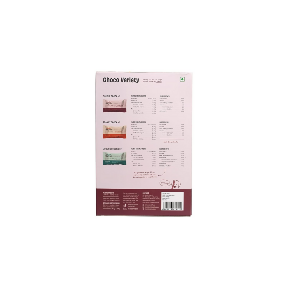 The Whole Truth Protein Bars - Choco Variety | Grocsy