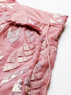 House of Panchhi CORAL Net Sequinse Work Lehenga & Blouse, Dupatta | Grocsy