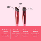 Gleva Multi-Function Eyebrow Brush - Pink | Grocsy