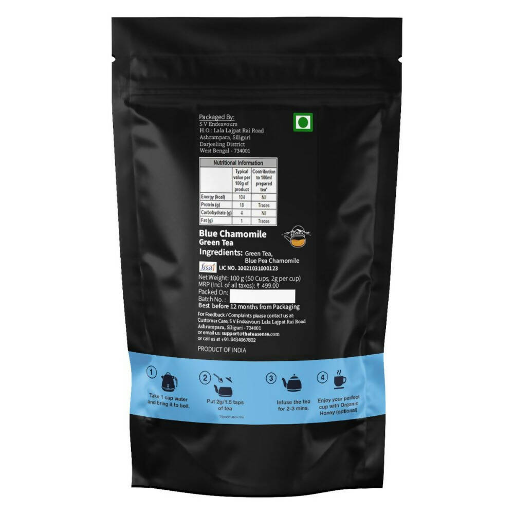 Tea Sense Blue Chamomile Green Tea | Grocsy