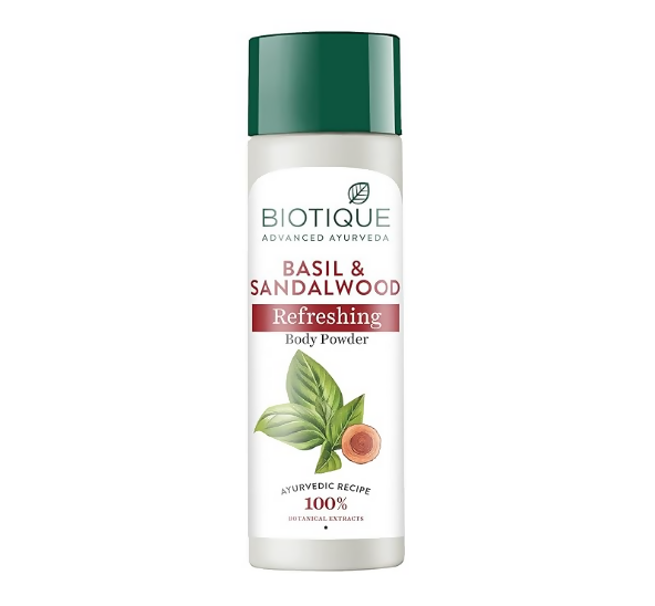 Biotique Basil & Sandalwood Refreshing Body Powder | Grocsy