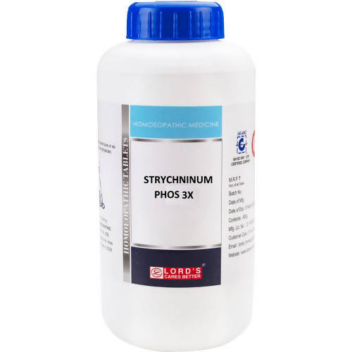 Lord's Homeopathy Strychninum Phos Tablets | Grocsy
