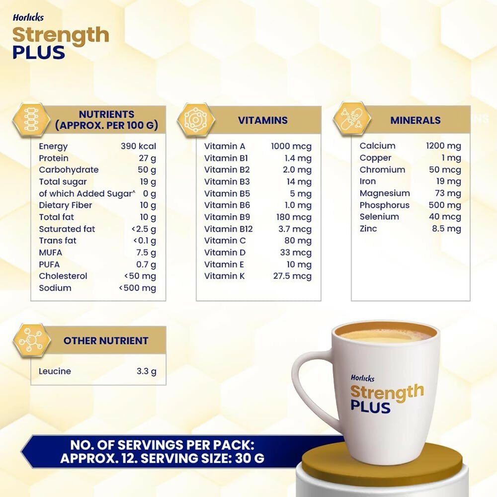 Horlicks Strength Plus - Vanilla Flavor | Grocsy