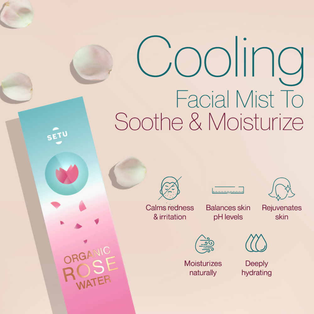 Setu Organic Rose Water Spray | Grocsy