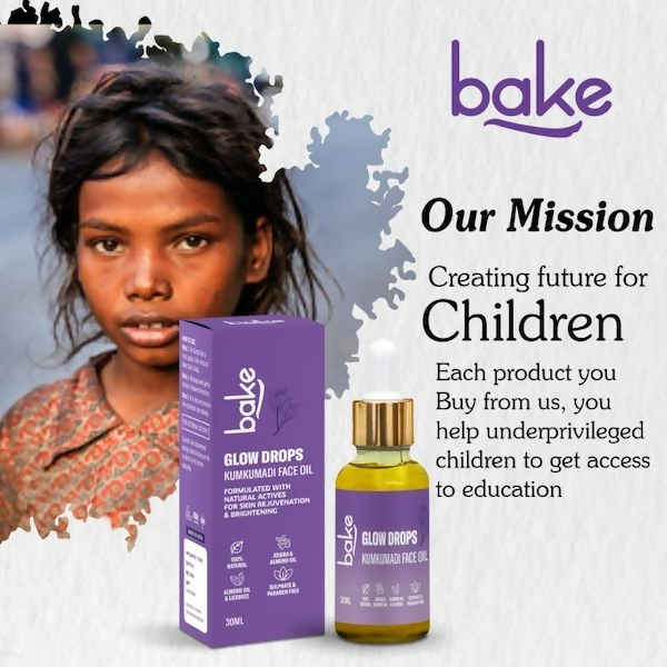 Bake Kumkumadi Face Oil For Brightening & Glowing Skin | Grocsy