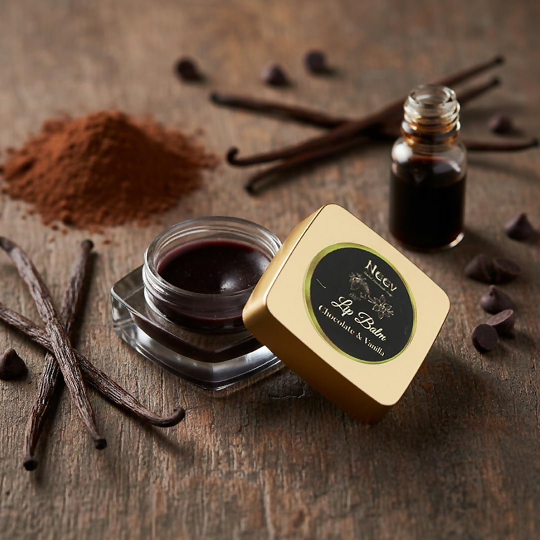 Neev Herbal Handmade Soaps Lip Balm (Chocolate & Vanilla) | Grocsy