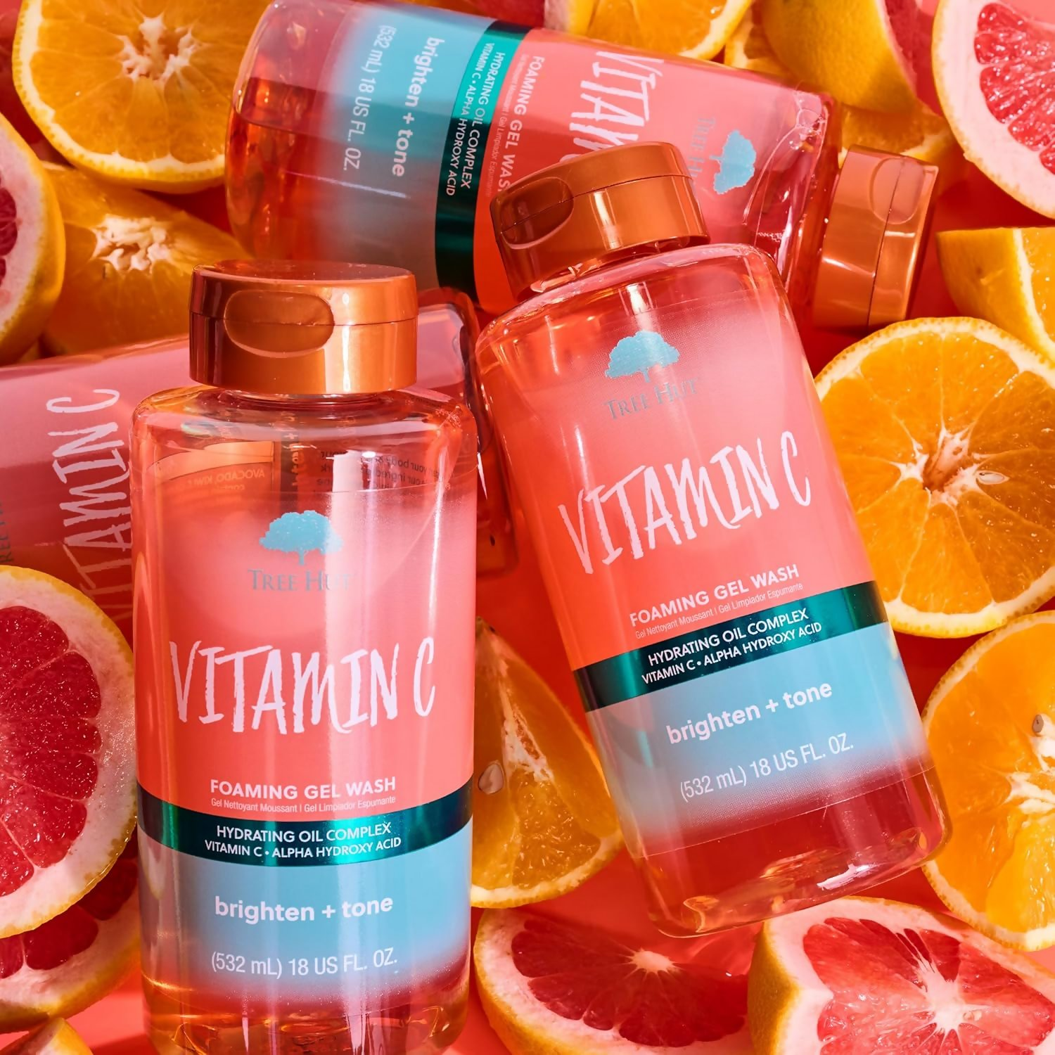 Tree Hut Vitamin C Nourishing & Moisturizing Foaming Gel Wash | Grocsy