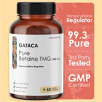 GATACA Pure Betaine TMG - 500 mg Capsules | Grocsy