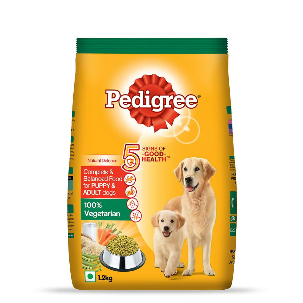 Pedigree Puppy & Adult Vegetarian Dry Dog Food | Grocsy