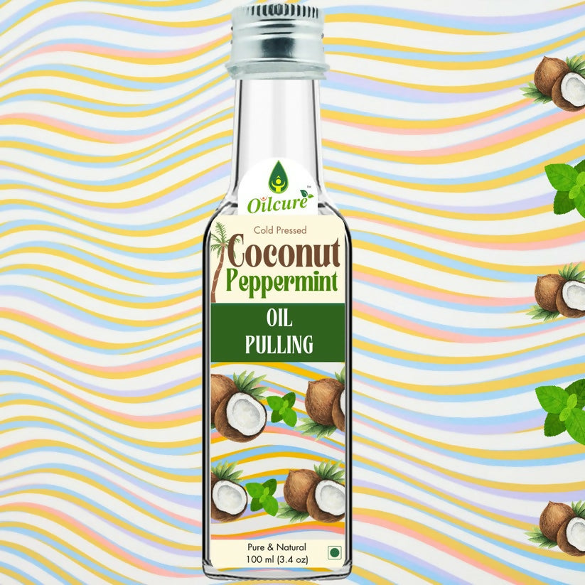 Oilcure Coconut Peppermint Oil Pulling | Grocsy