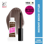 NYX Professional Makeup The Brow Glue Instant Long-Hold Eyebrow Styler - Brown | Grocsy