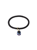 NVR Women & Men Set of 2 Black Evil Eye Rakhi With Roli Chawal | Grocsy