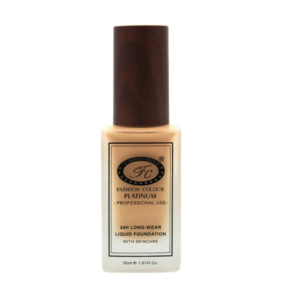 Fashion Colour 24HR Long Wear Liquid Foundation-Bronze (Dark Skin Tone) | Grocsy