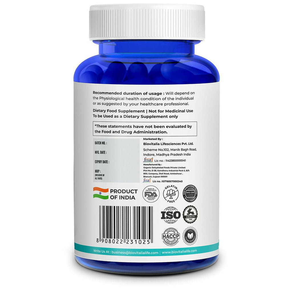 Biovitalia Organics Milk Thistle Extract Capsules | Grocsy