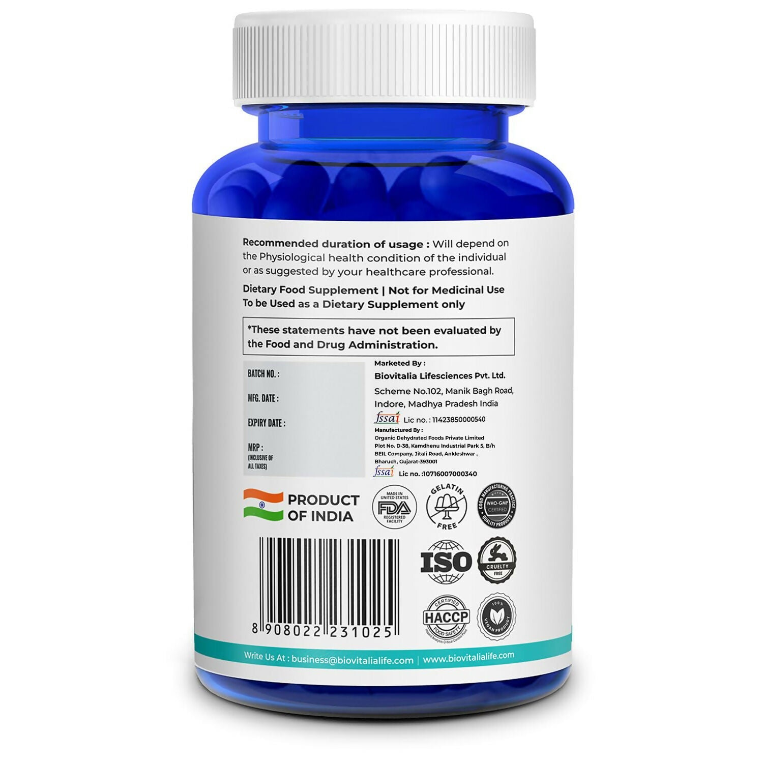 Biovitalia Organics Milk Thistle Extract Capsules | Grocsy