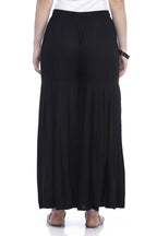 Mominos Fashion Cotton Black Palazzo For Girls | Grocsy