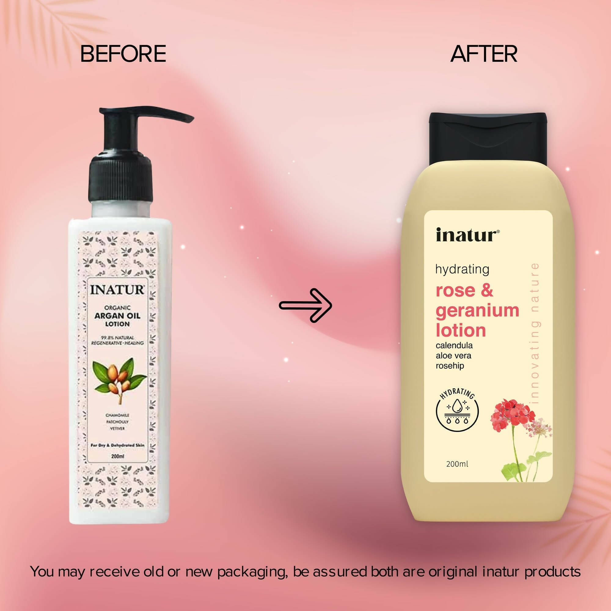 Inatur Rose and Geranium Lotion | Grocsy