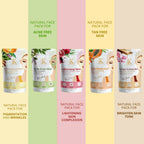 Kimayra Skin Care Combo Powder (Pomegranate + Beetroot, Neem + Tulsi, Orange + Papaya, Turmeric + Orange, Sandalwood + Saffron) | Grocsy