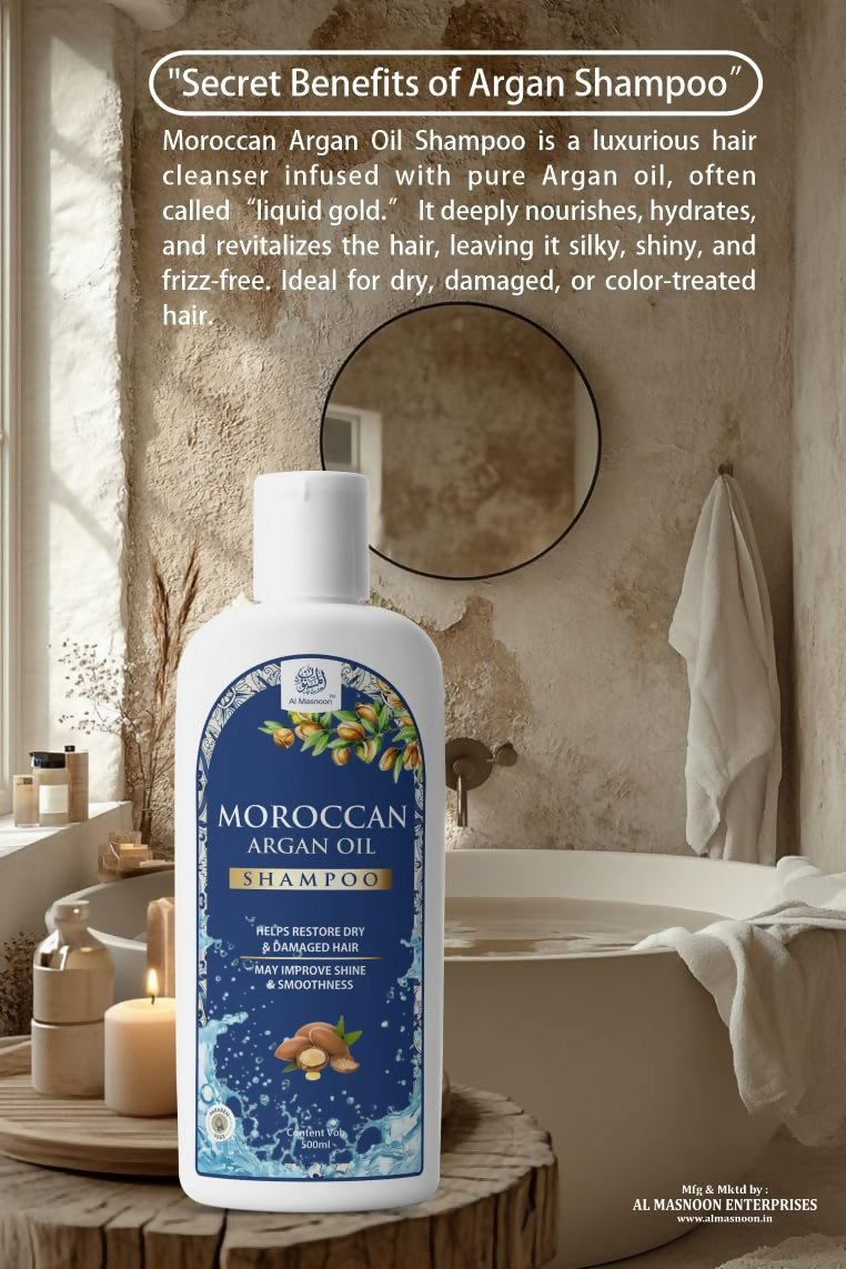 Al Masnoon Moroccan Argan Oil Shampoo | Grocsy