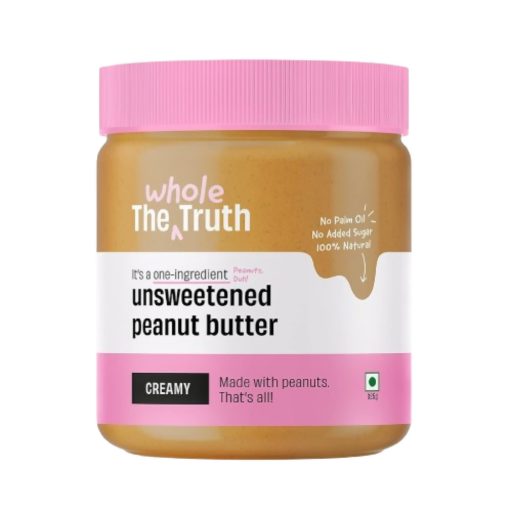 The Whole Truth Unsweetened Peanut Butter - Creamy | Grocsy
