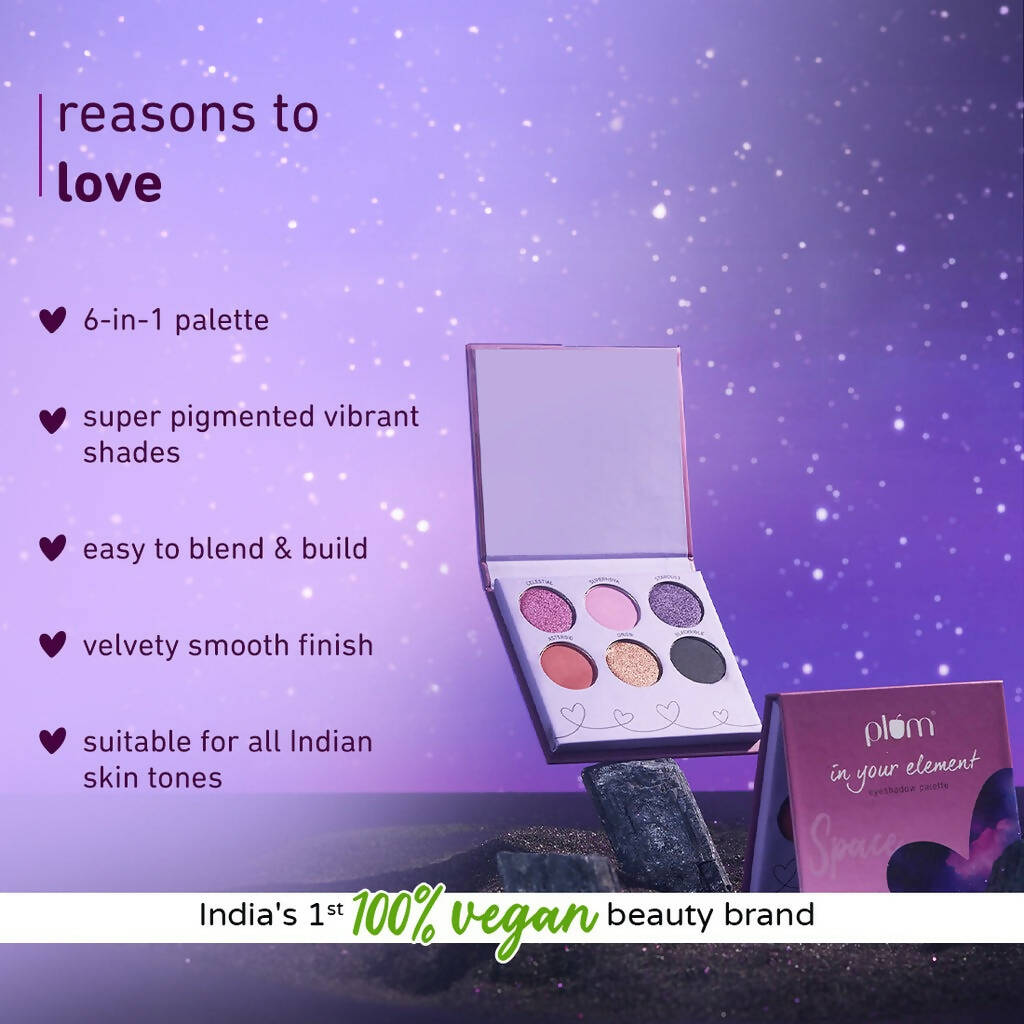Plum In Your Element Eyeshadow Palette Easy to Blend 6-in-1 Palette 05 Space | Grocsy