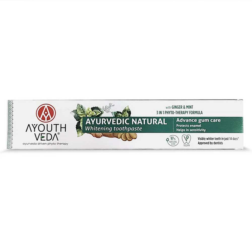 Ayouthveda Natural Whitening Toothpaste | Grocsy