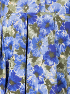 Aramya A-line Soft Cotton Gold foil Print Women's Kurta Set - Blue | Grocsy