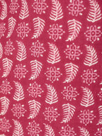 Aramya Straight Soft Cotton Abstract Print Women's Kurta - Red | Grocsy